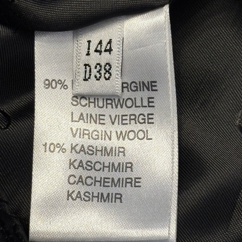 Blumarine Gray Wool Cashmere Pencil Skirt Sz 8 Italy Button Fan Back‎ Lined - Picture 6 of 11
